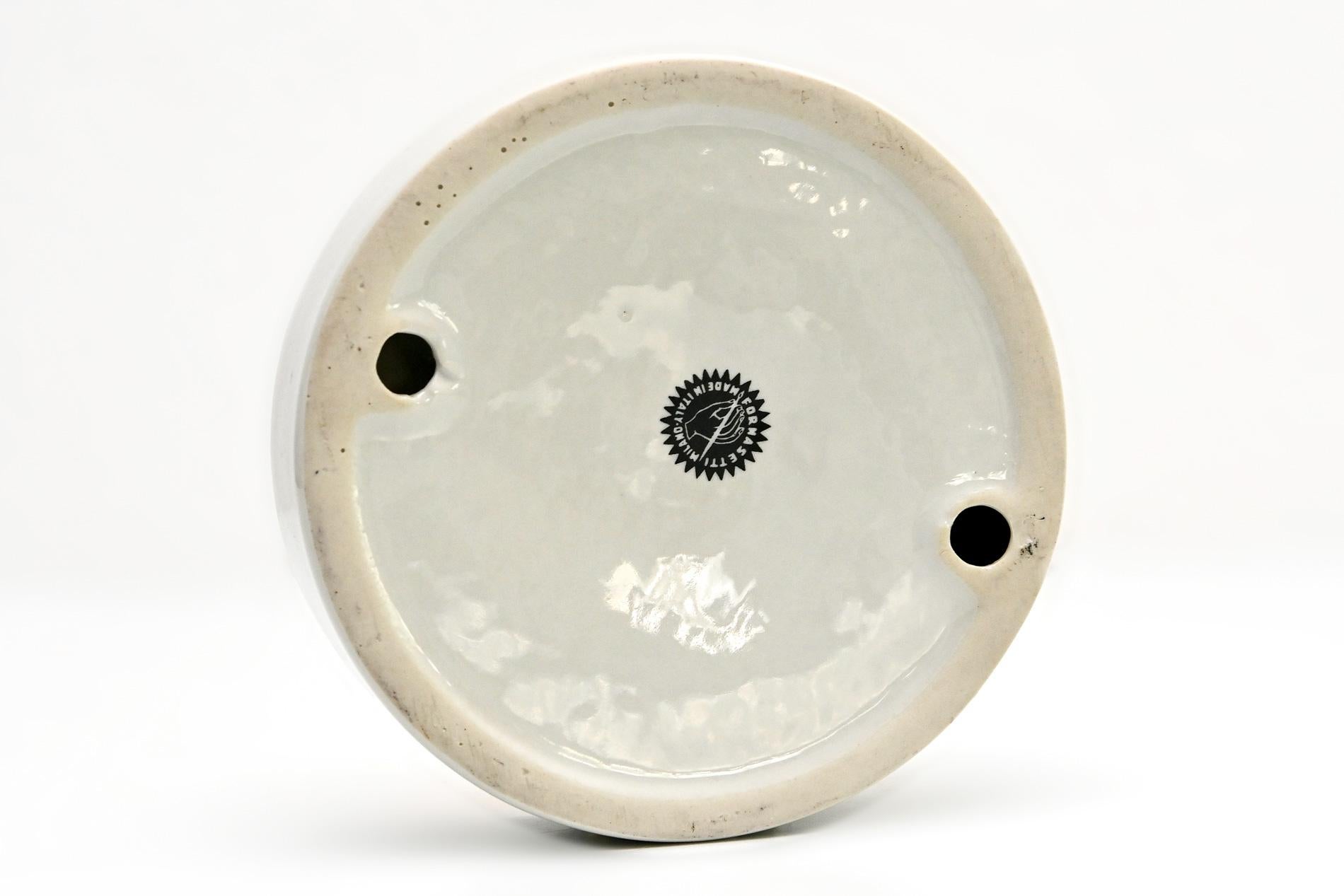 20th Century Piero Fornasetti Bowl With Letter S  In Good Condition For Sale In Epfach, DE