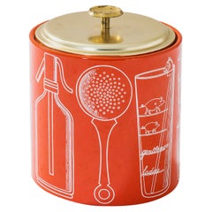 20th Century Piero Fornasetti Ice Basket Realized for Fiat, 1960s