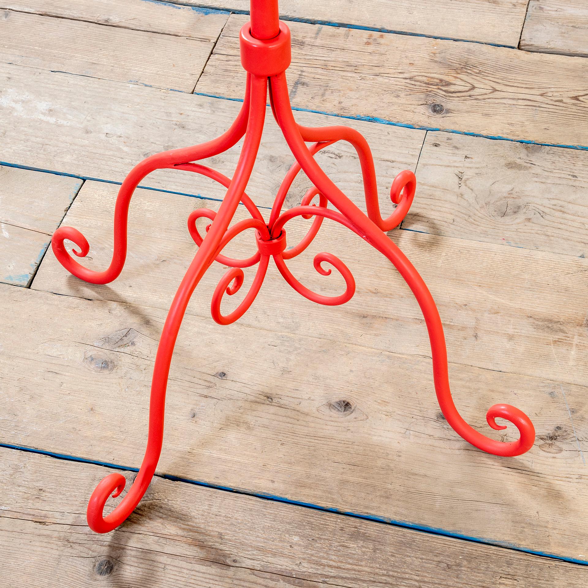 Glass 20th Century, Piero Fornasetti Red Coat Rack 1955 For Sale