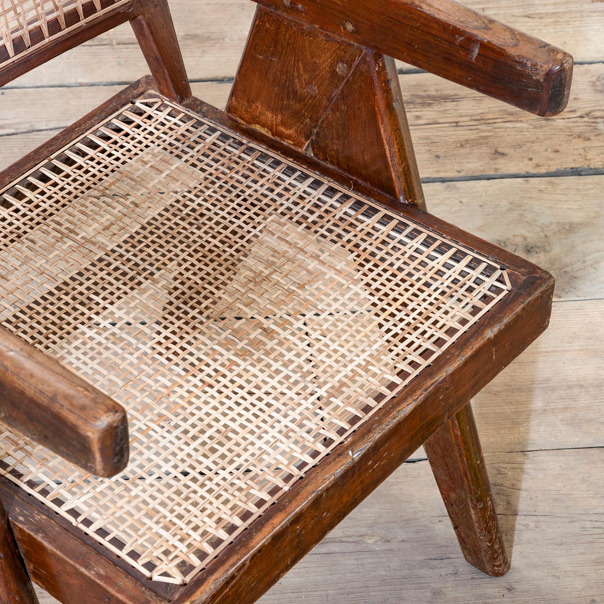Mid-20th Century 20th Century, Pierre Jeanneret Piar of Armachairs mod. PJ-SI-29-A in vendita