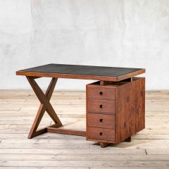 20th Century, Pierre Jeanneret Wooden Desk mod. PJ-030405