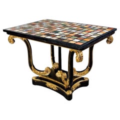 Tavolo in Pietra DURA del XX secolo in stile classicista