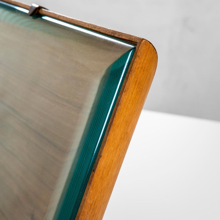 20th Century Pietro Chiesa Fontana Arte Photo Frame in Wood and Ground