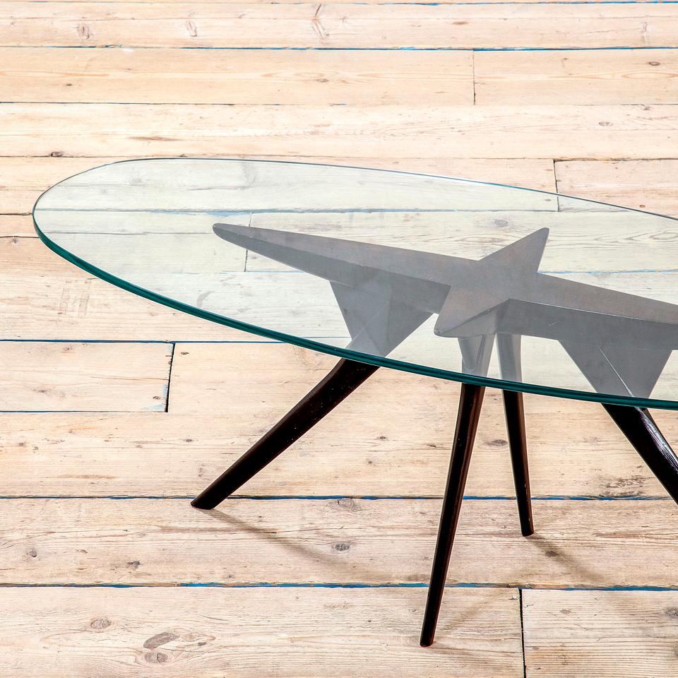 Mid-Century Modern 20e siècle, Pietro Chiesa for Fontana Arte Table basse, 1950 en vente