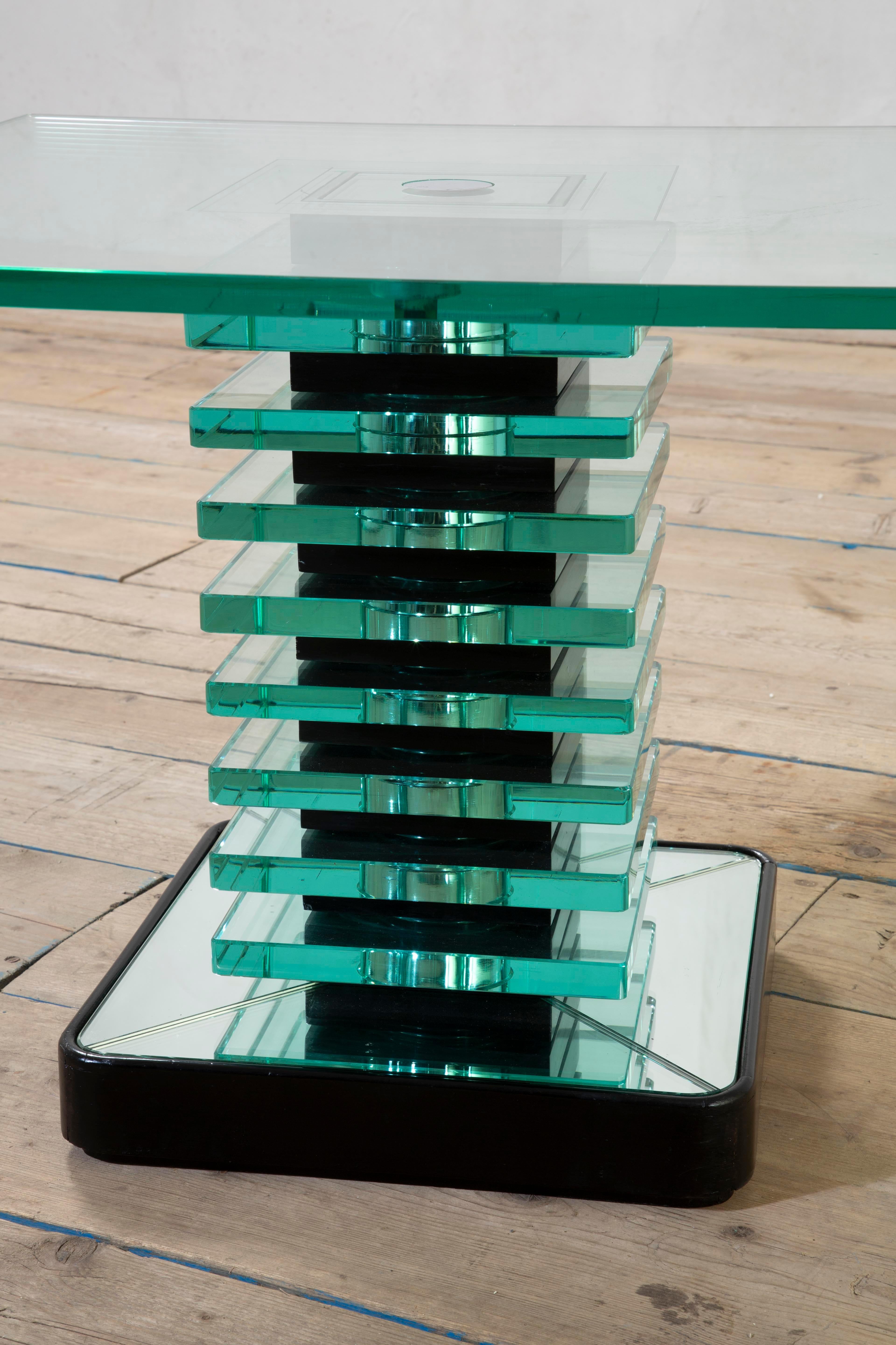 20e siècle, Pietro Chiesa for Fontana Arte Table basse en cristal, 1930 en vente 4