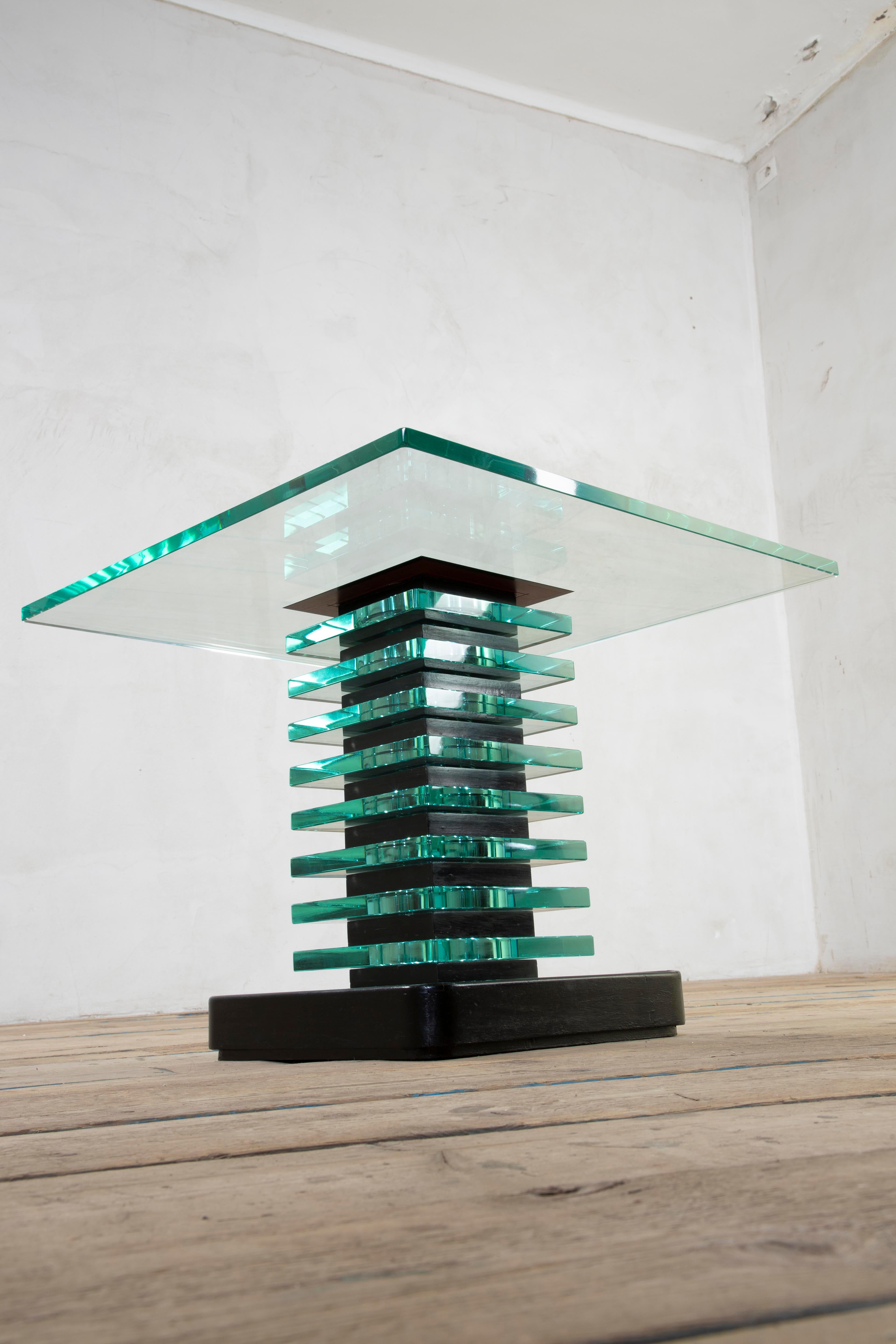 20e siècle, Pietro Chiesa for Fontana Arte Table basse en cristal, 1930 en vente 5