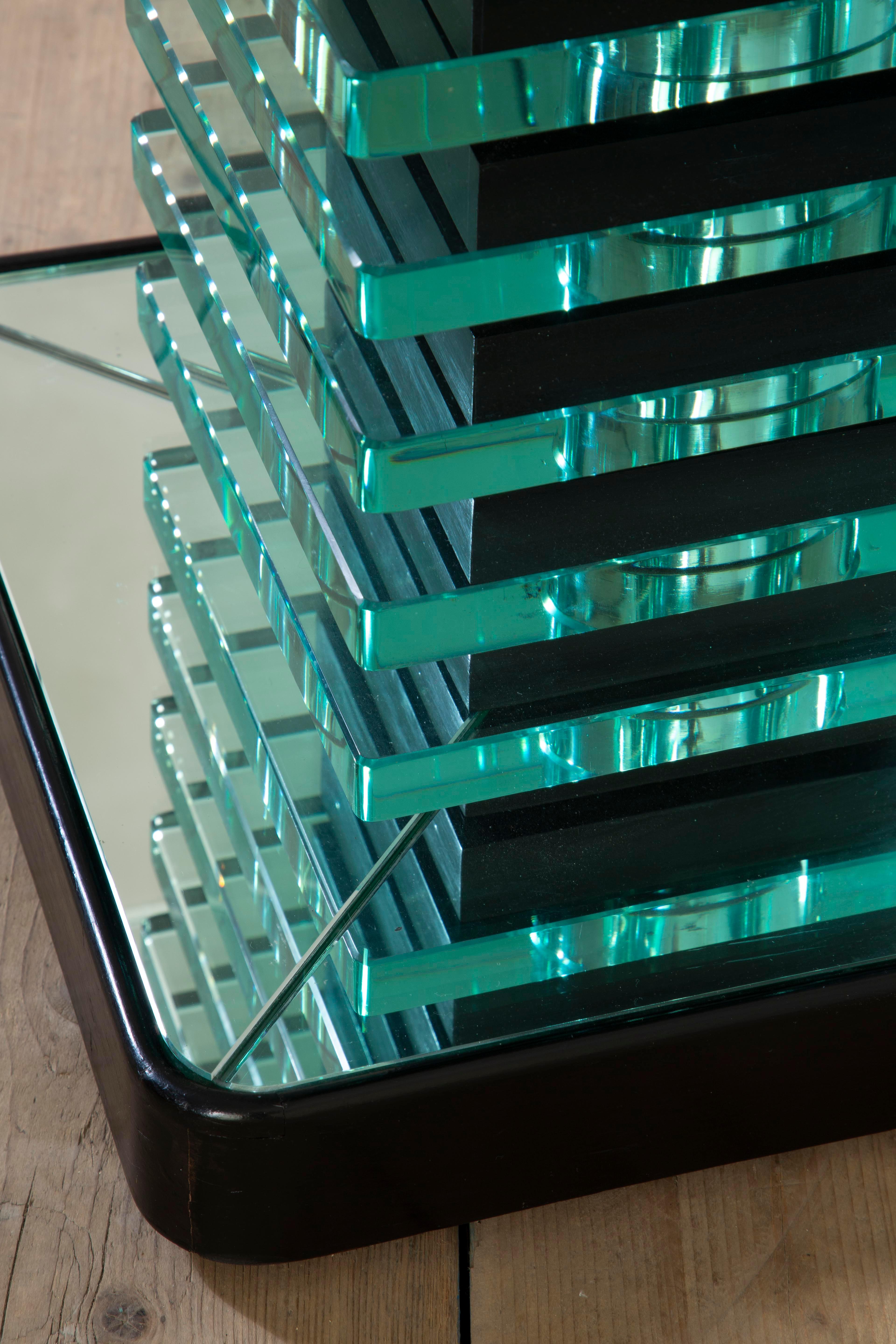 20e siècle, Pietro Chiesa for Fontana Arte Table basse en cristal, 1930 en vente 7