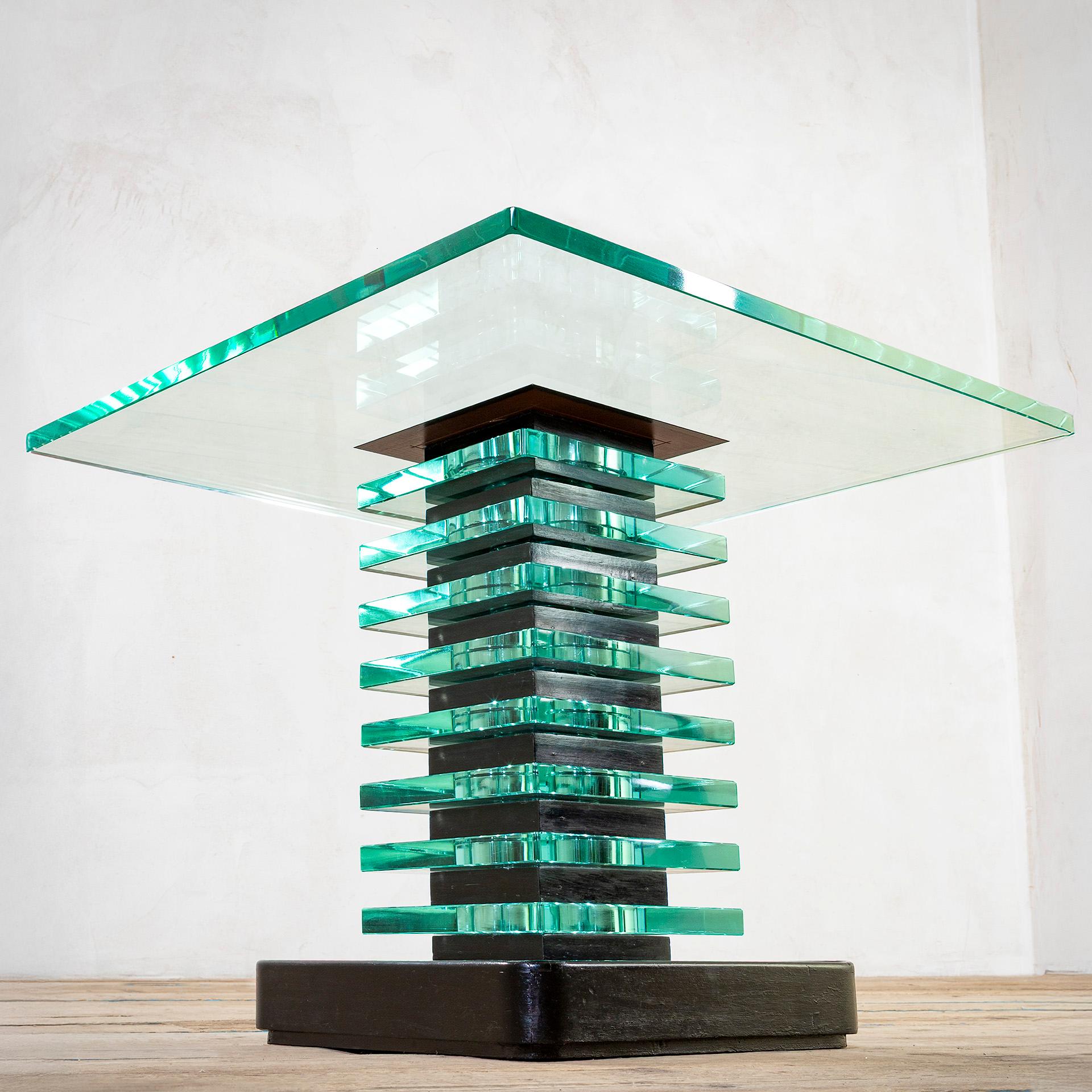 20e siècle, Pietro Chiesa for Fontana Arte Table basse en cristal, 1930 Bon état - En vente à Turin, Turin