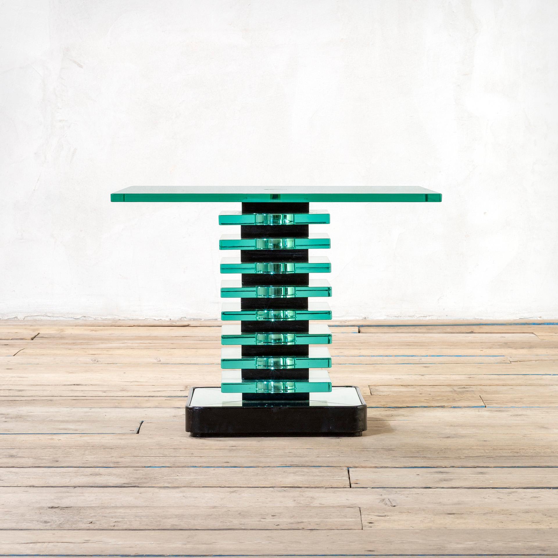20e si�ècle, Pietro Chiesa for Fontana Arte Table basse en cristal, 1930 en vente 1