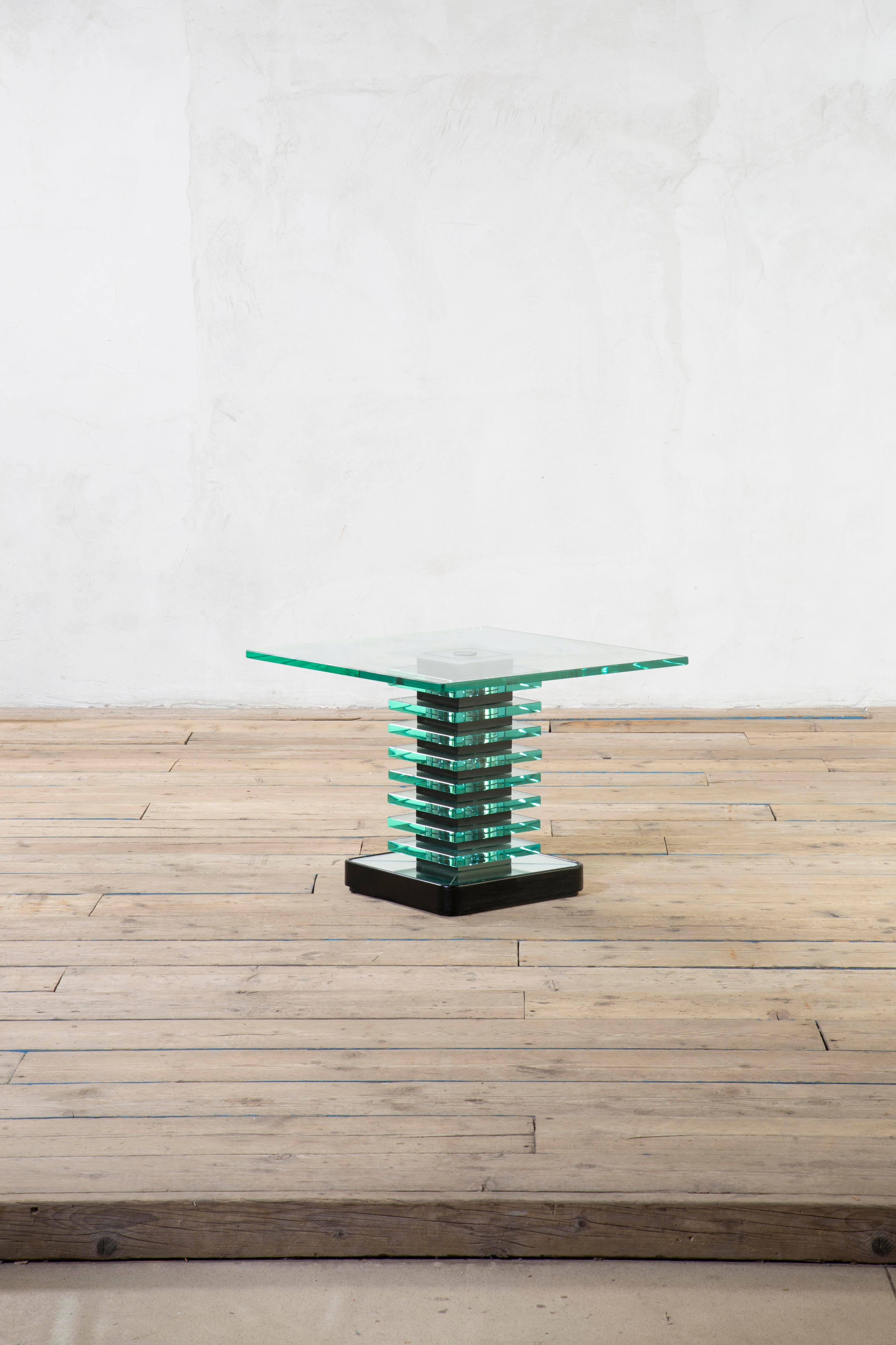 20e siècle, Pietro Chiesa for Fontana Arte Table basse en cristal, 1930 en vente 2