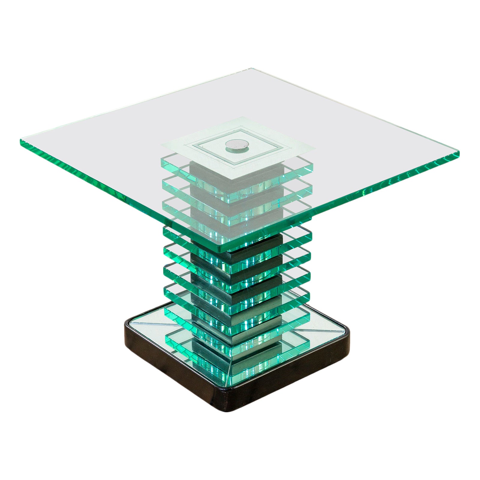 20th Century, Pietro Chiesa for Fontana Arte Crystal Coffee Table, 1930 For Sale