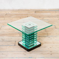 20e siècle, Pietro Chiesa for Fontana Arte Table basse en cristal, 1930