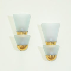 20th Century, Pietro Chiesa Pair of Wall Lights 40s