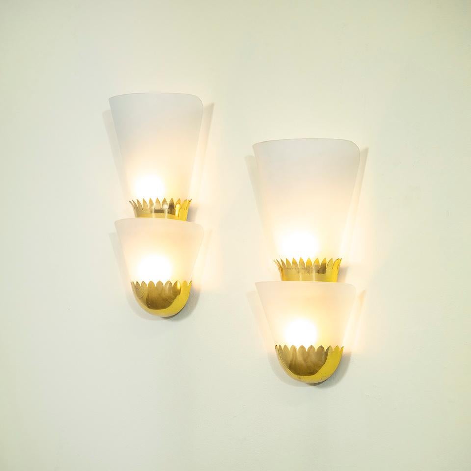 Mid-Century Modern 20e siècle, Pietro Chiesa Paire d'appliques 40s en vente