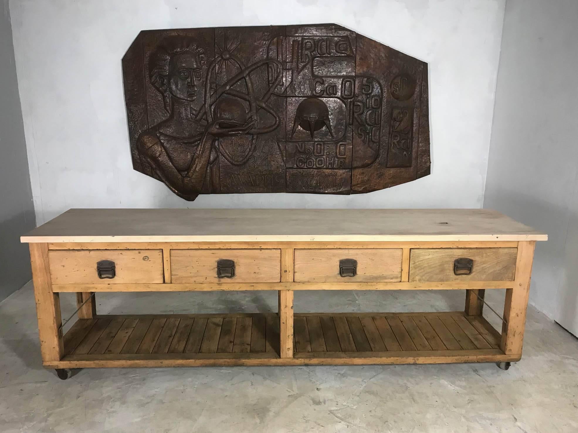 antique bakers table