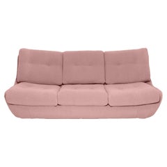 20th Century Pink Blush Boucle Atlantis Sofa, Europe, 1960s