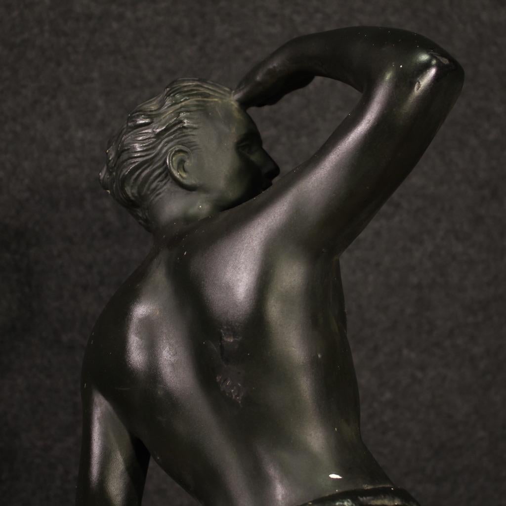 Gesso Sculpture de marin en plâtre Art déco français du 20e siècle, 1940 en vente