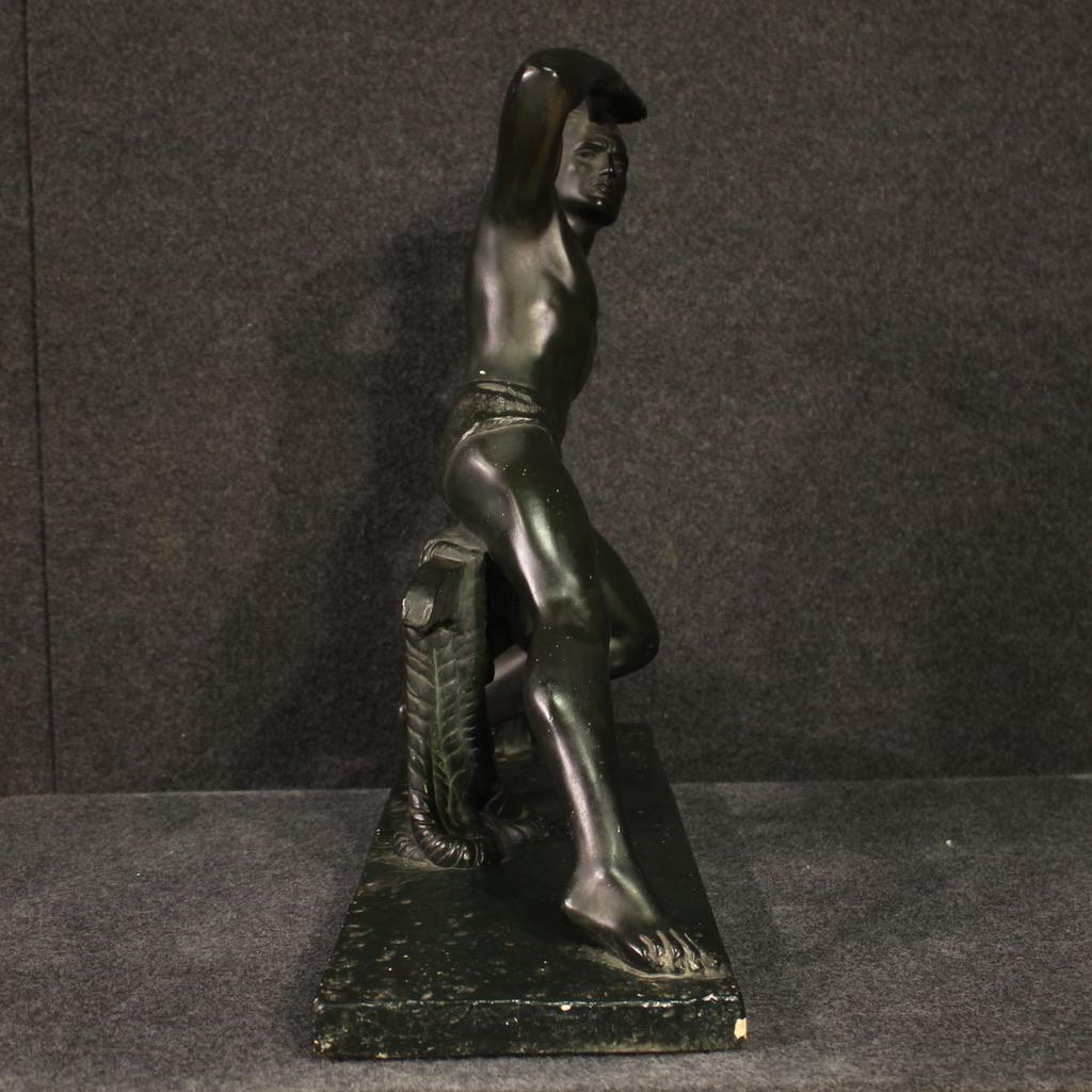 Sculpture de marin en plâtre Art déco français du 20e siècle, 1940 en vente 3
