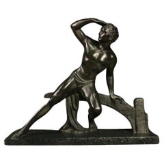 20th Century Plaster Art Deco French Sailor Sculpture, 1940