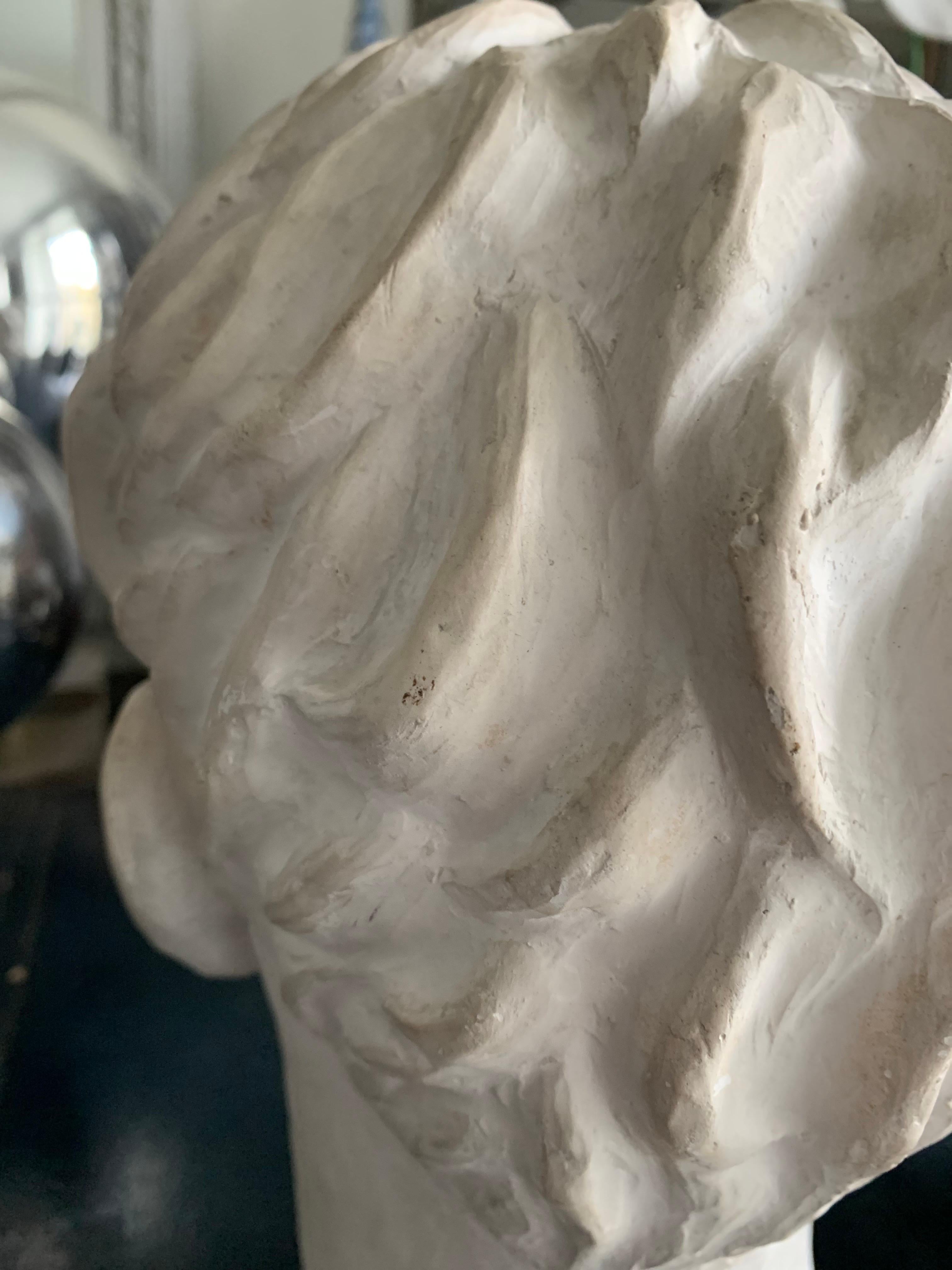 Busto in gesso di uomo del XX secolo di Stina Edman in vendita 5