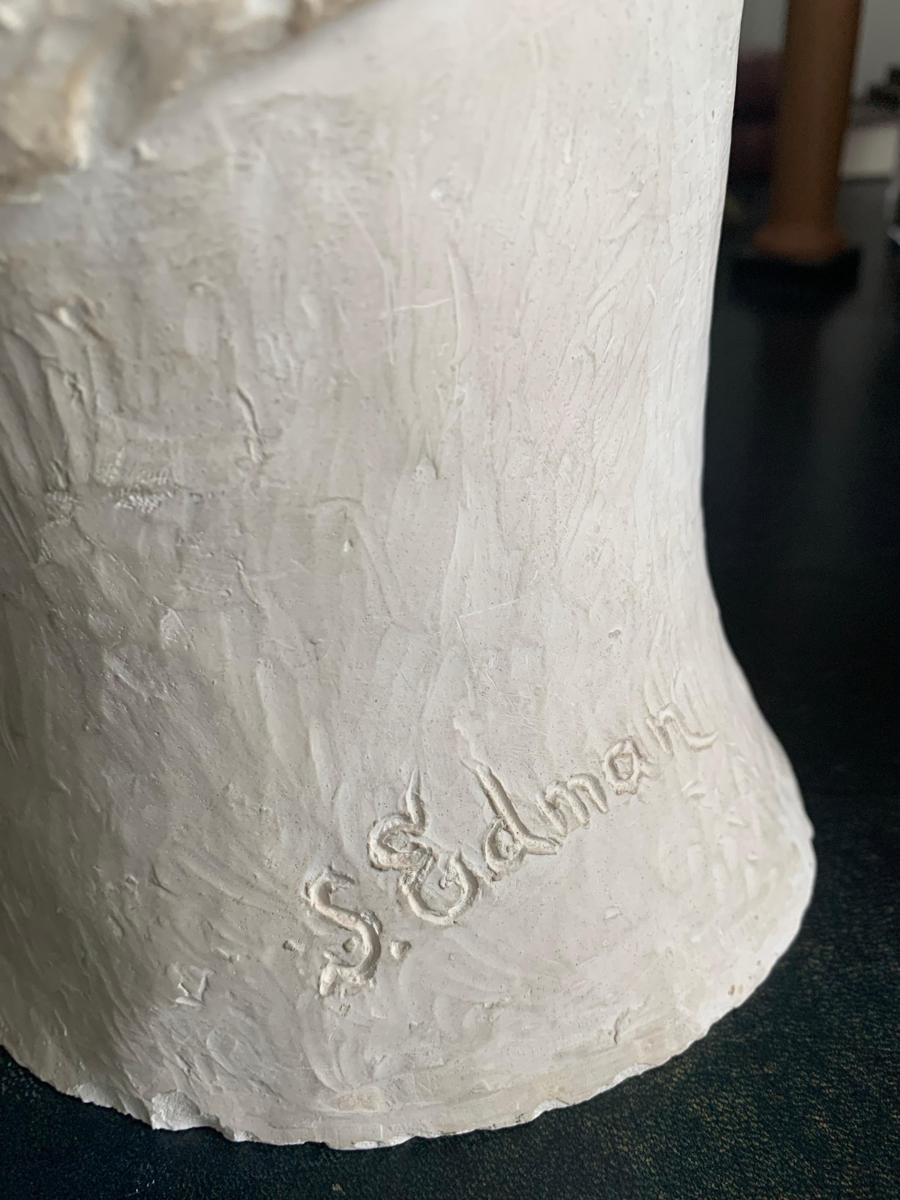 Busto in gesso di uomo del XX secolo di Stina Edman in vendita 8