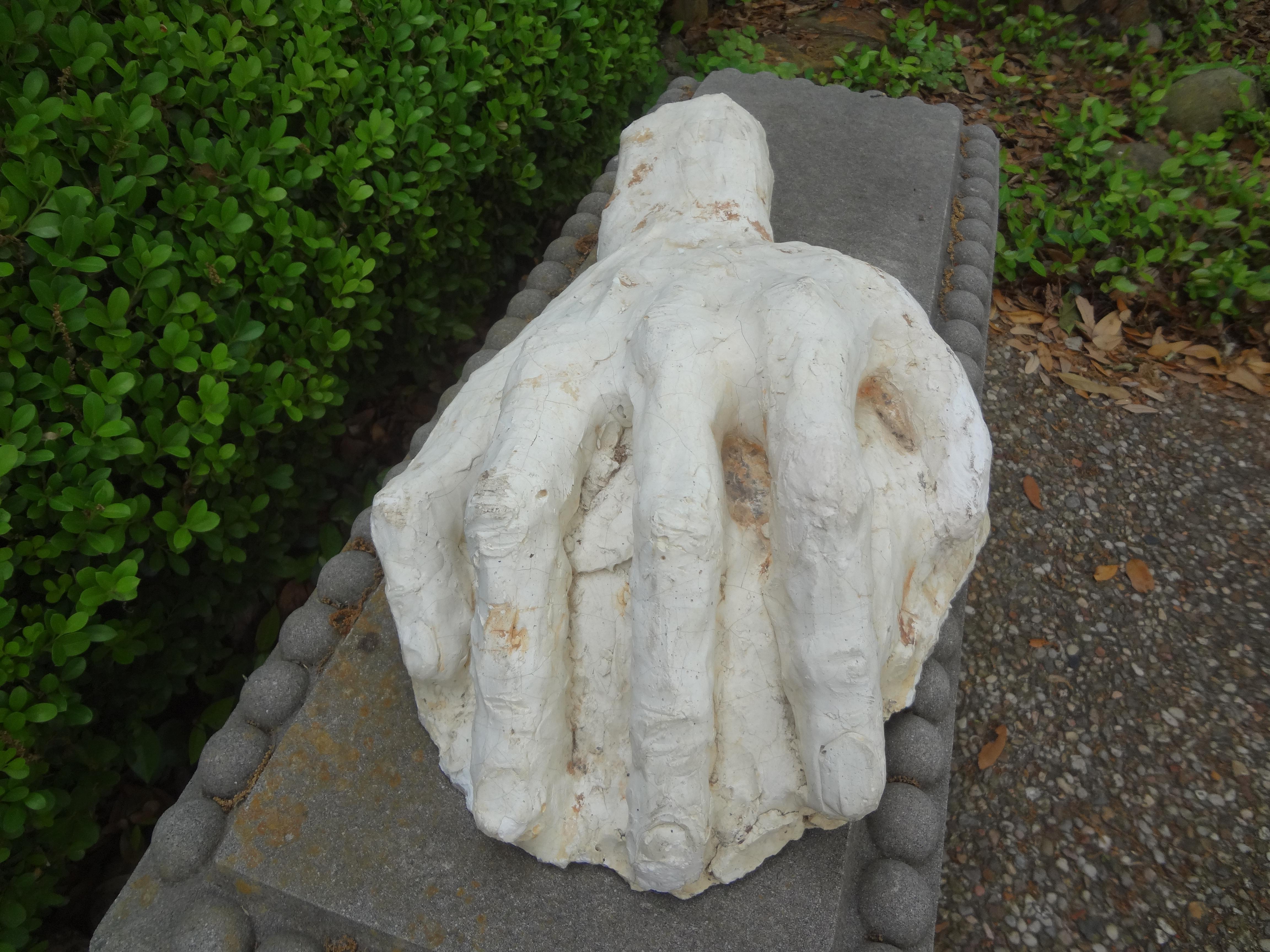 Classical Greek 20th Century Academic Study Plaster Hand Sculpture For Sale