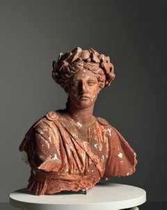 20th-century plaster statue of a Greek goddess