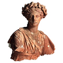 20th-century plaster statue of a Greek goddess