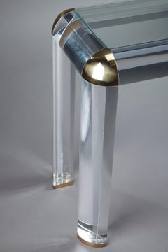 20th Century Plexiglass Console Table by Romeo, Paris