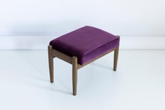 20th Century Plum Violet Vintage Stool, Edmund Homa, 1960s