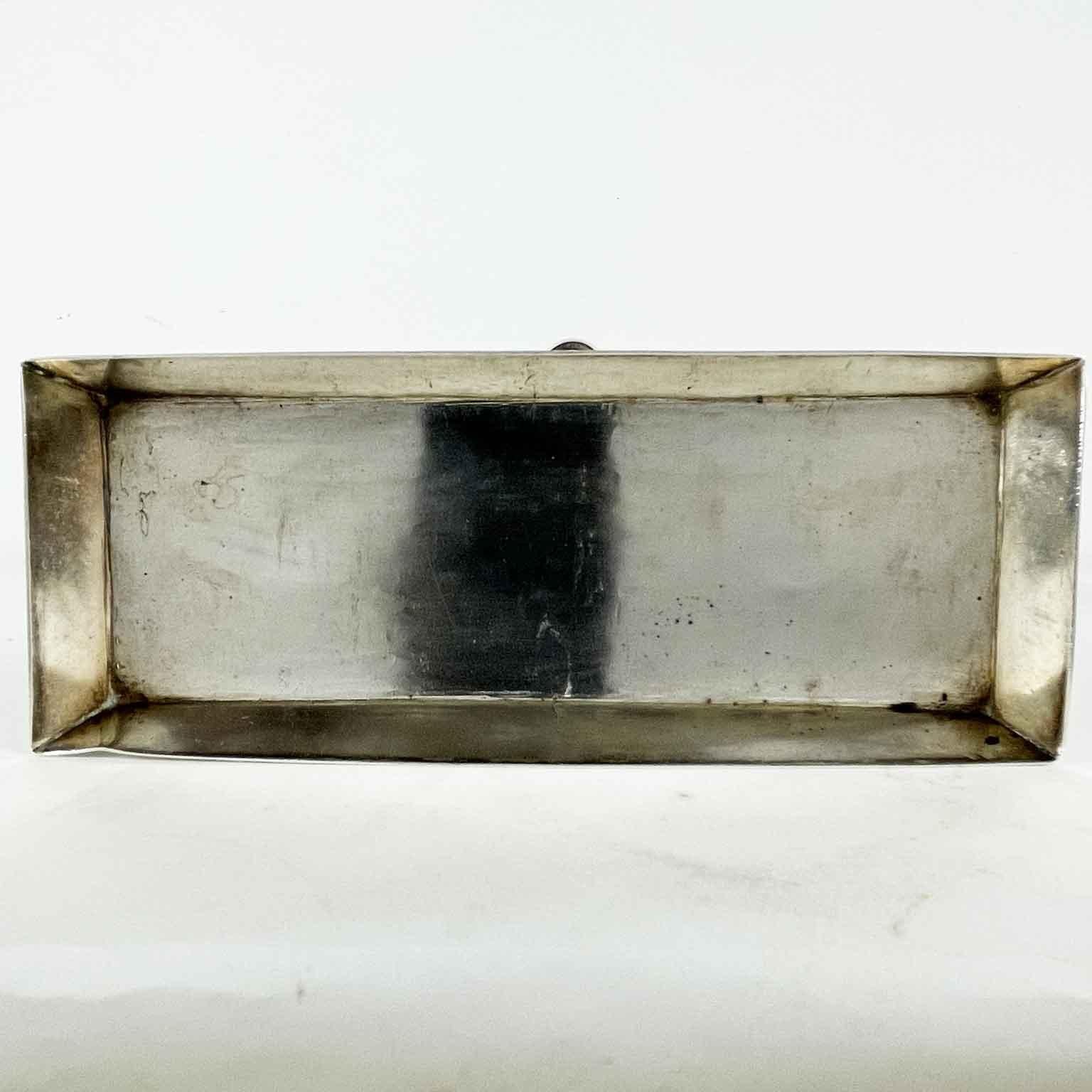 20th Century Polish Art Deco Judaica Silver Hanukkah Lamp Menorah 5