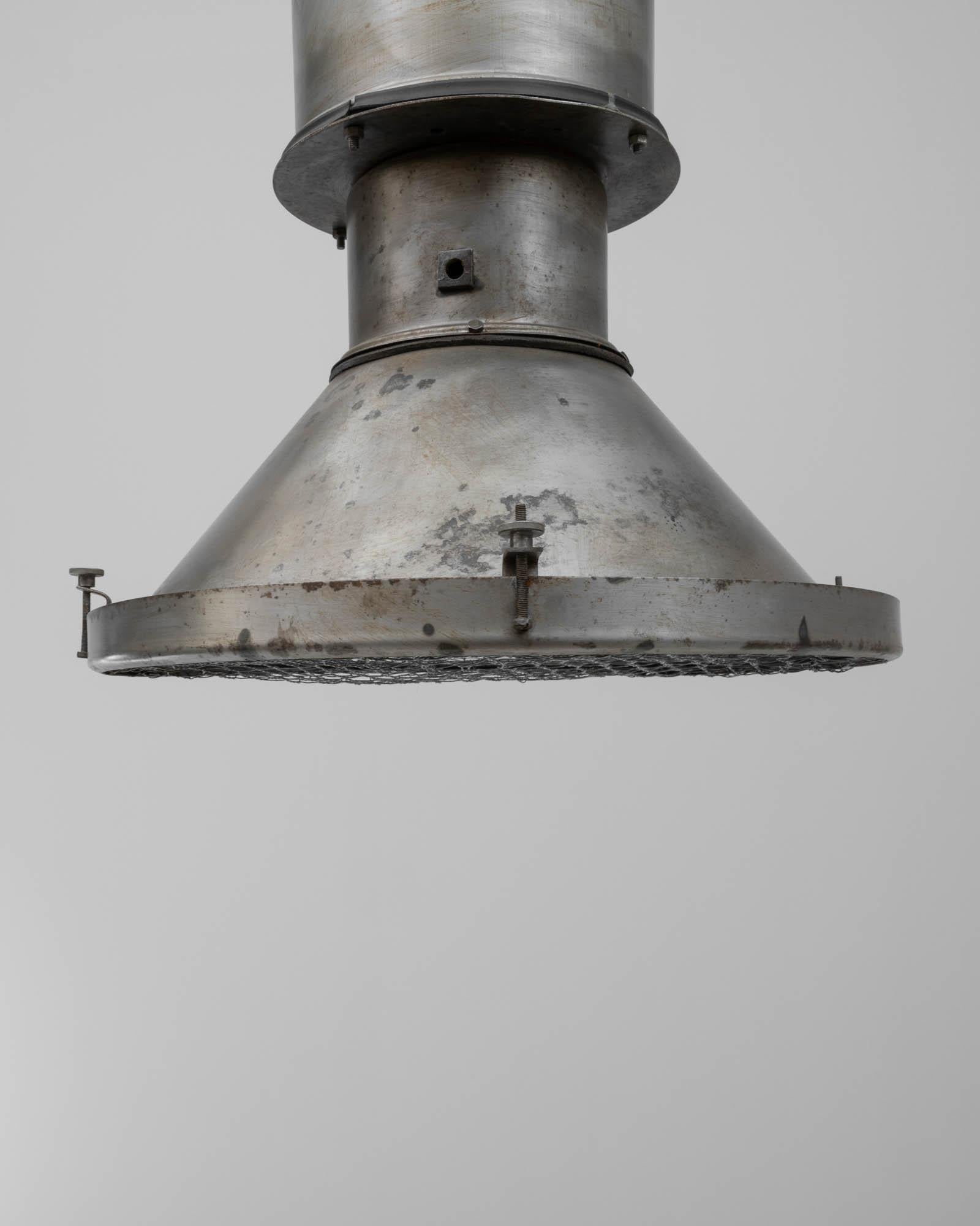 20th Century Polish Metal Pendant Lamp For Sale 7