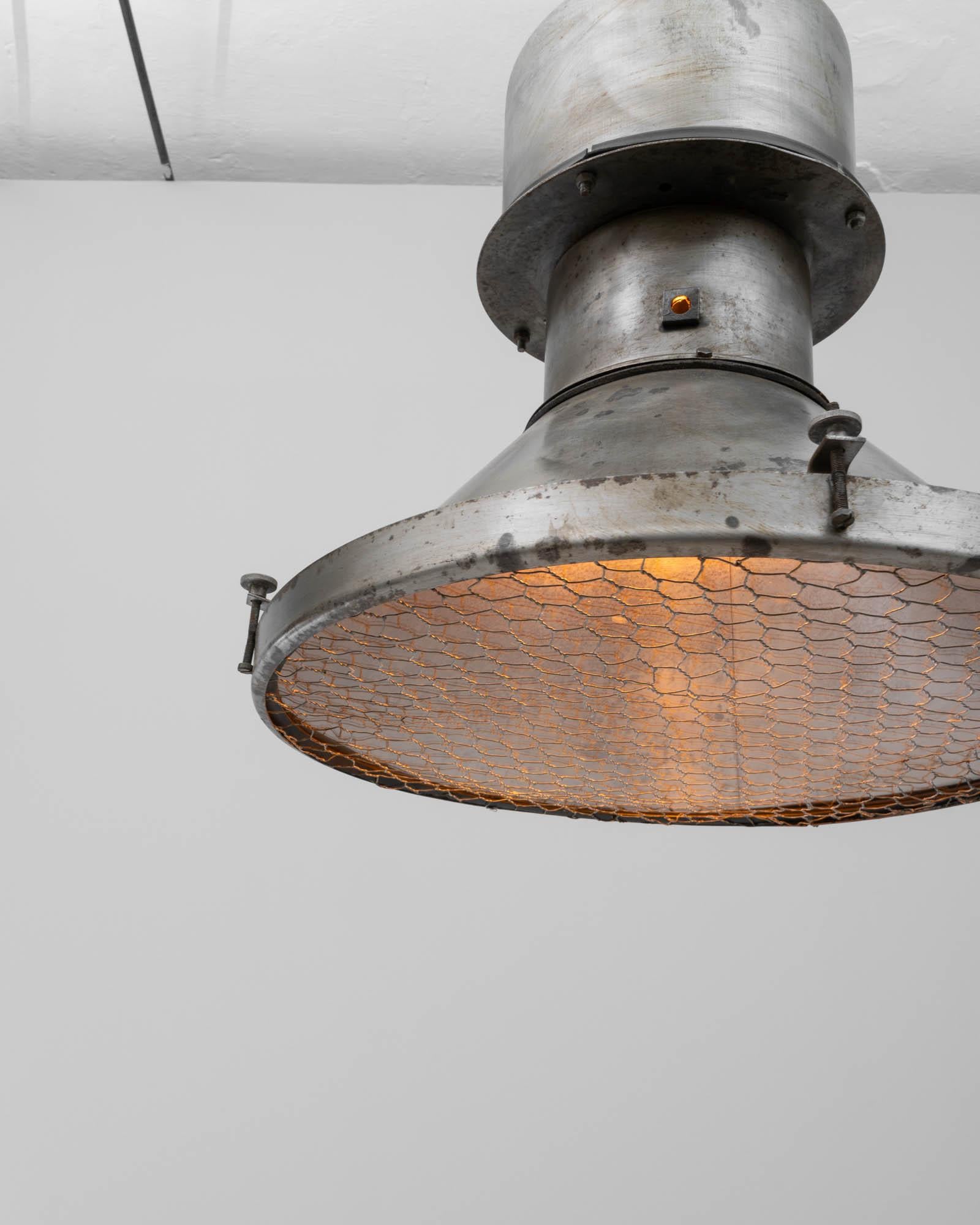 20th Century Polish Metal Pendant Lamp For Sale 11