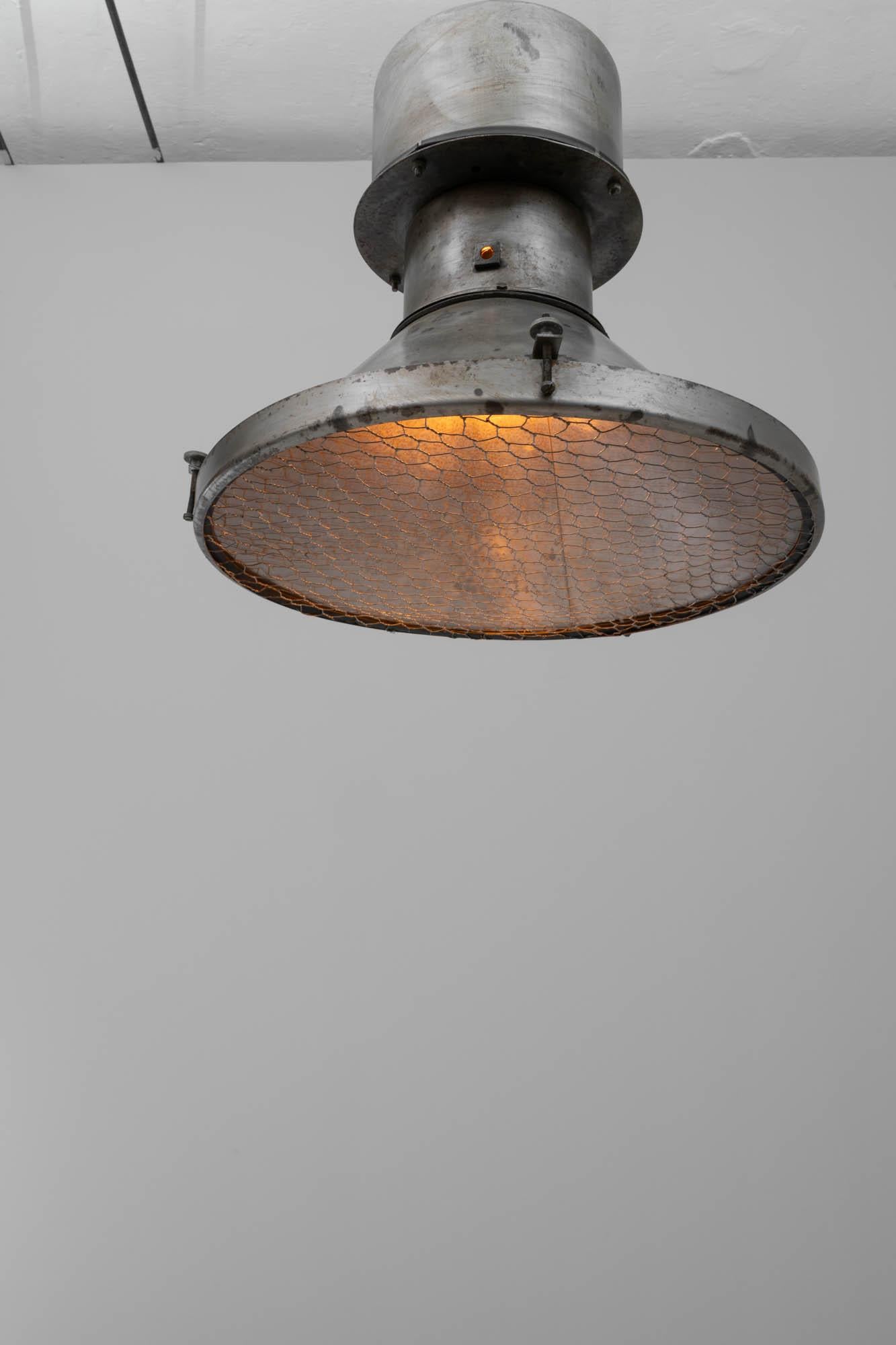 20th Century Polish Metal Pendant Lamp For Sale 12