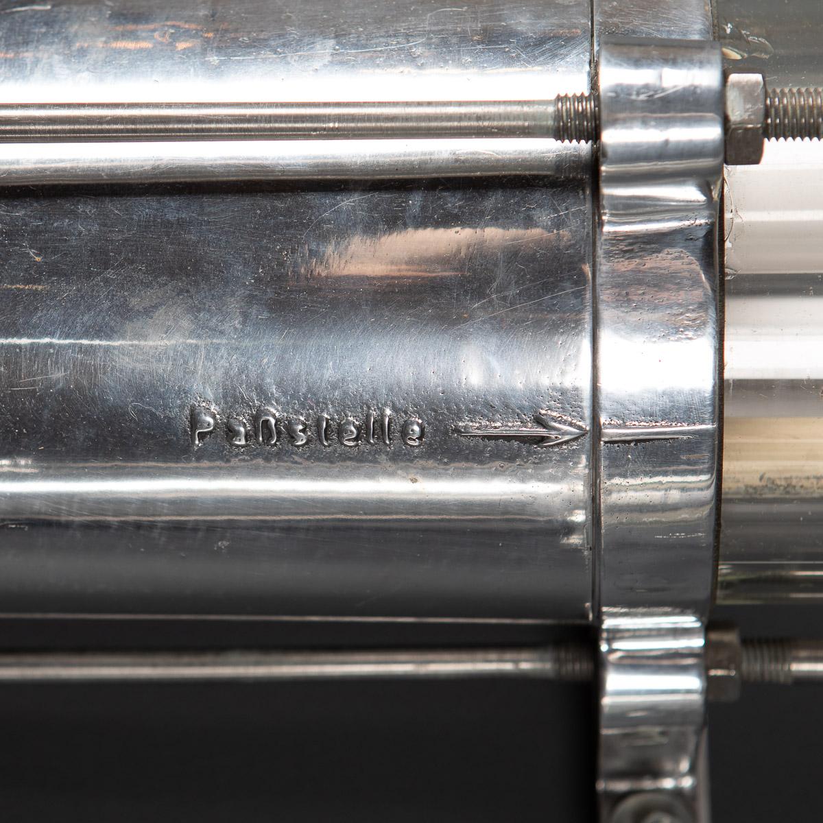 20th Century Polished Aluminium & Steel Industrial Strip Lights For Sale 4