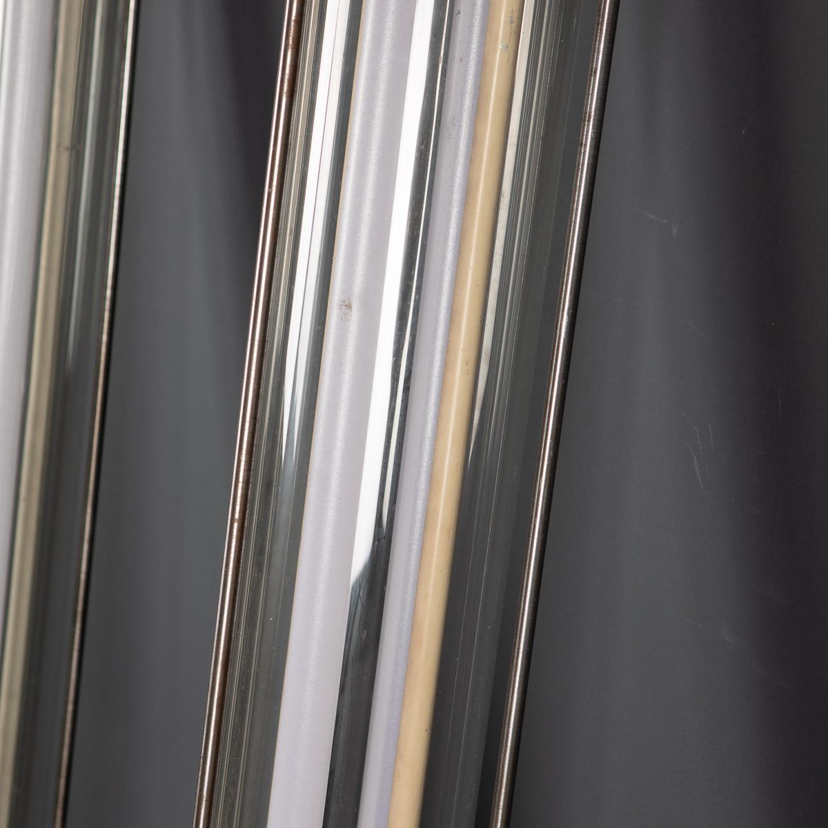 20th Century Polished Aluminium & Steel Industrial Strip Lights For Sale 2