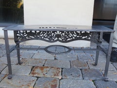 20th Century Polished Steel Footman