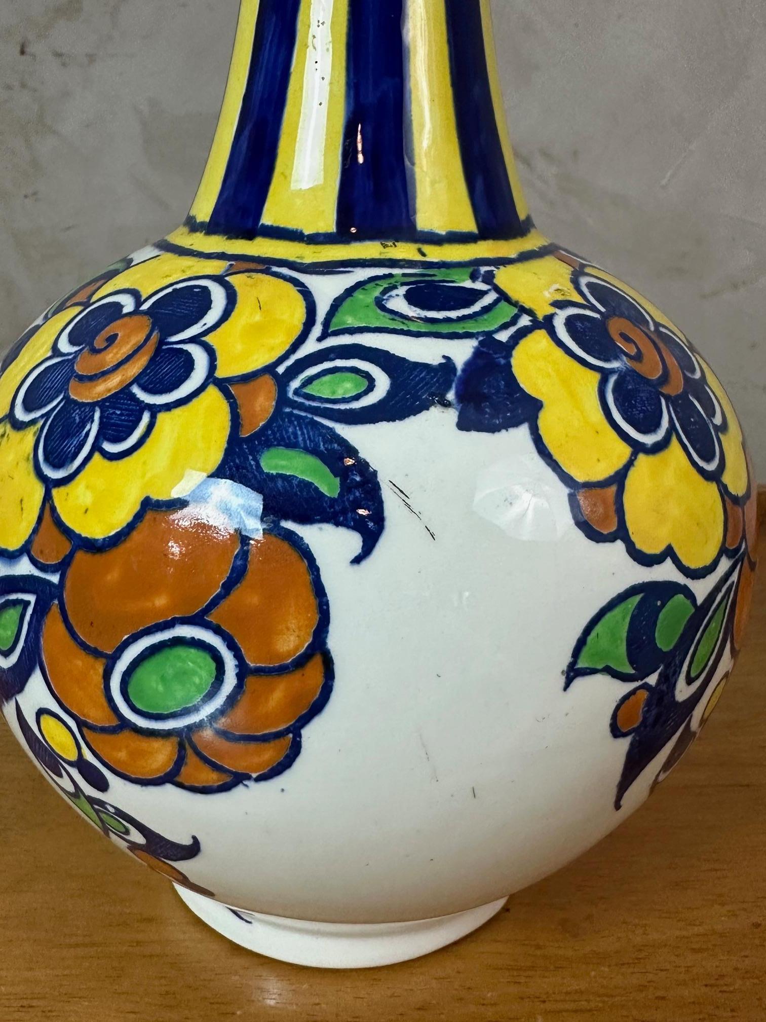 Ceramica Vaso in ceramica policroma del XX secolo di Charles Catteau, anni 1926 in vendita
