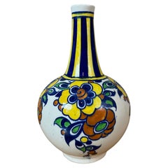 Polychromierte Keramikvase des 20. Jahrhunderts von Charles Catteau, 1926er Jahre