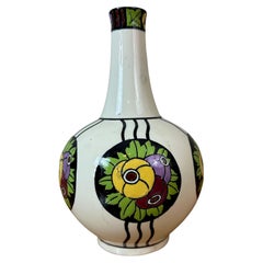 Vaso in ceramica policroma del XX secolo di Charles Catteau for Boch Freres, anni 1926