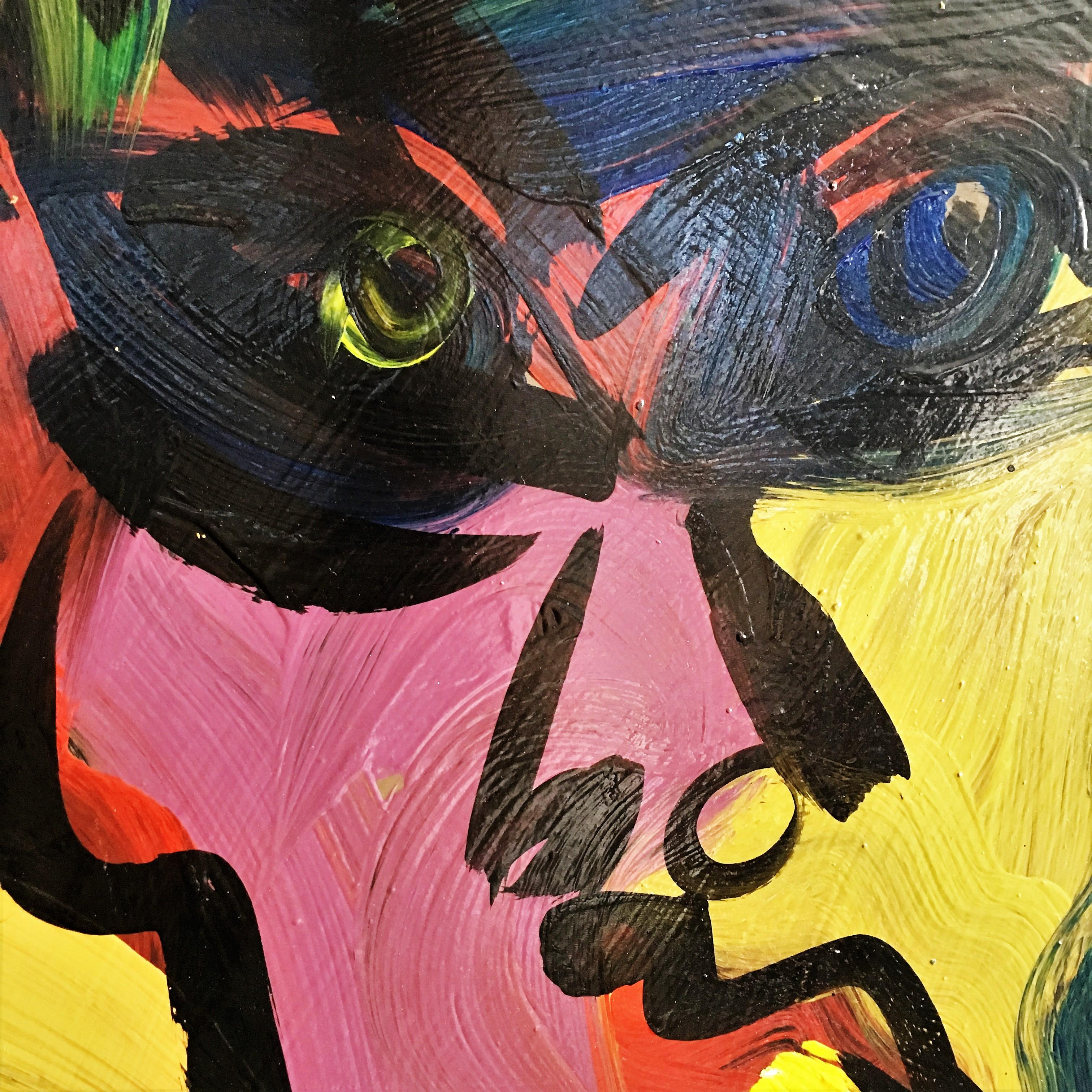 Arte pop del siglo XX, óleo sobre lienzo firmado por el artista Keir, Alemania Moderno en venta
