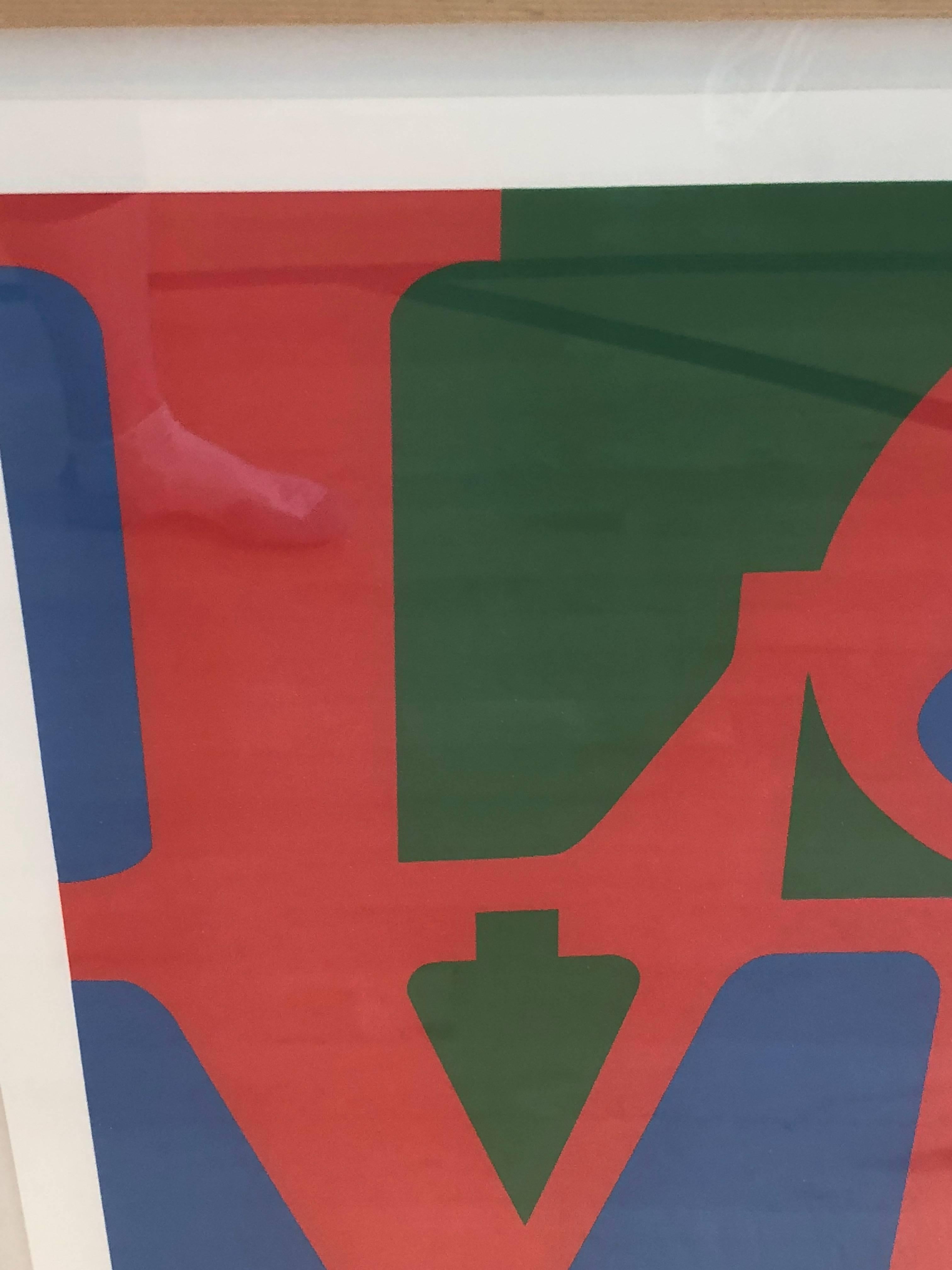 Post-Modern 20th Century Pop Art Signed and Numbered Robert Indiana, LOVE, 1996