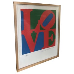 20th Century Pop Art Signed and Numbered Robert Indiana, LOVE, 1996
