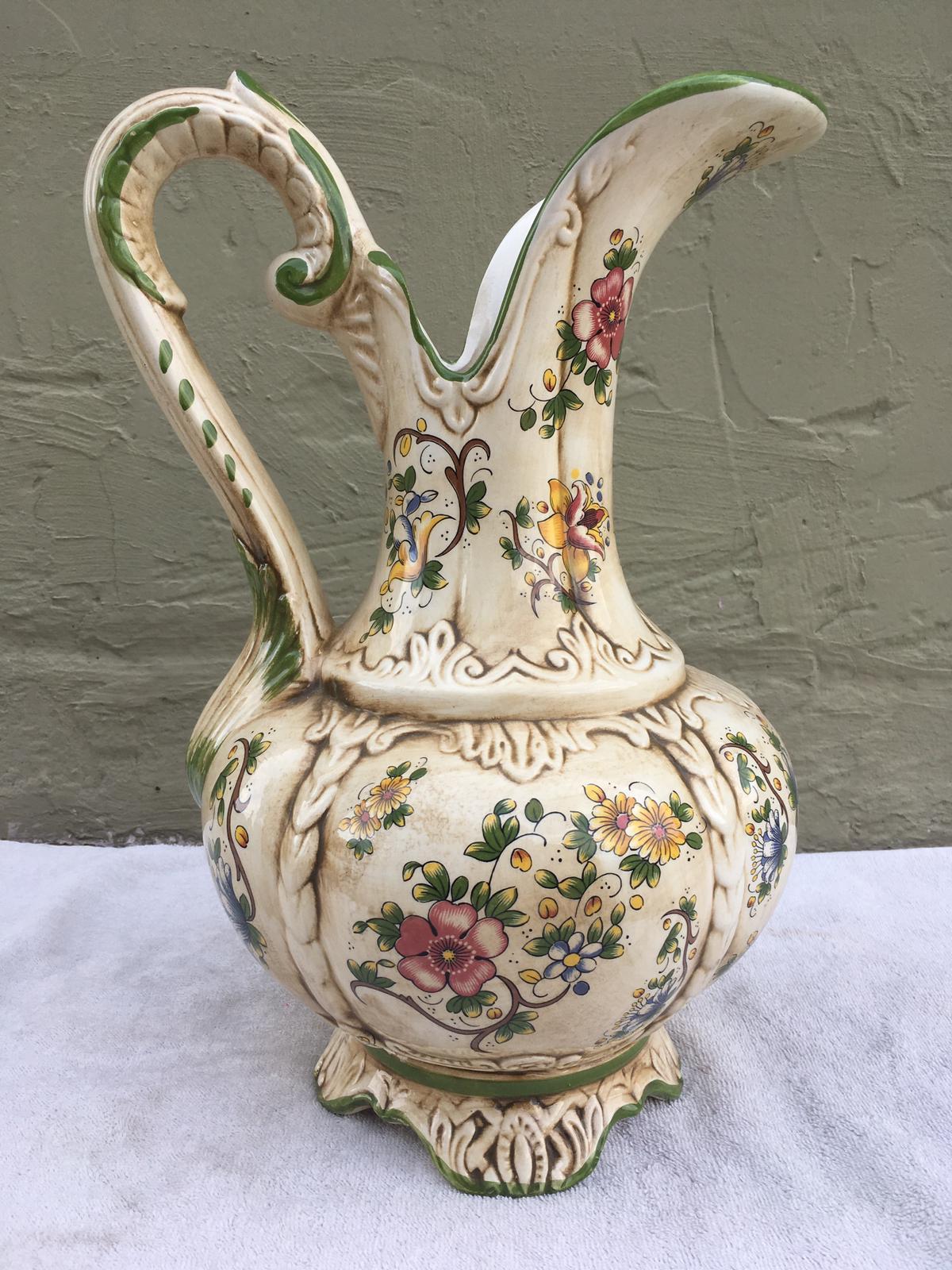Italian 20th Century Porcelain Capodimonte Ornamental Urn or Jar For Sale