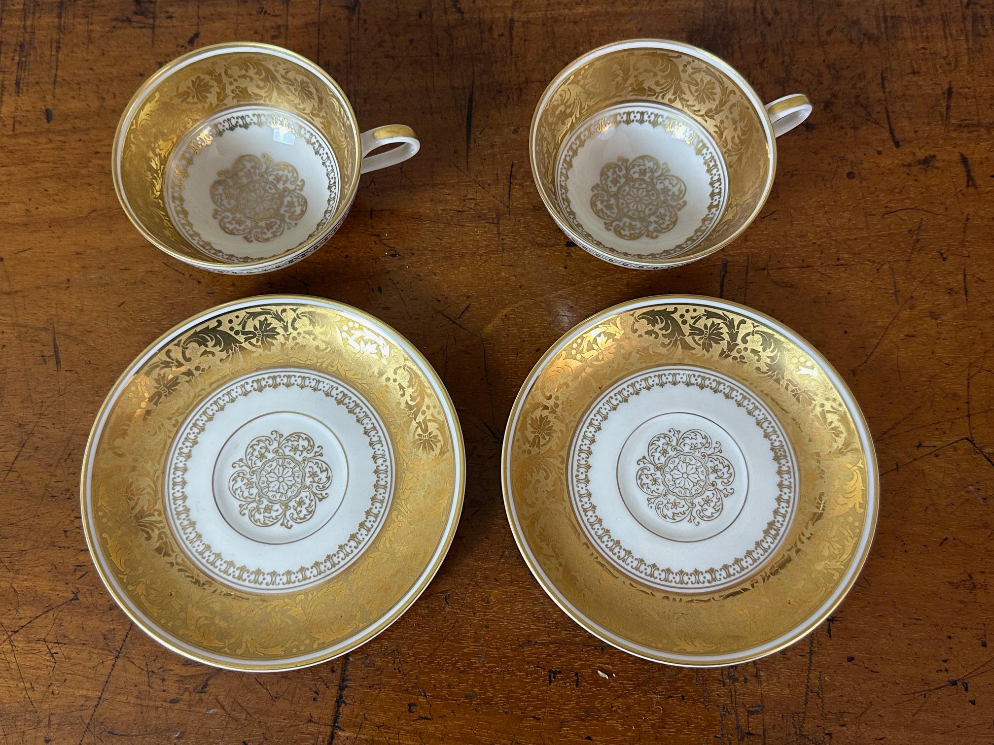20th century Porcelain Coffee Set by Thomas Ivory Bavaria, 1950s For Sale 7