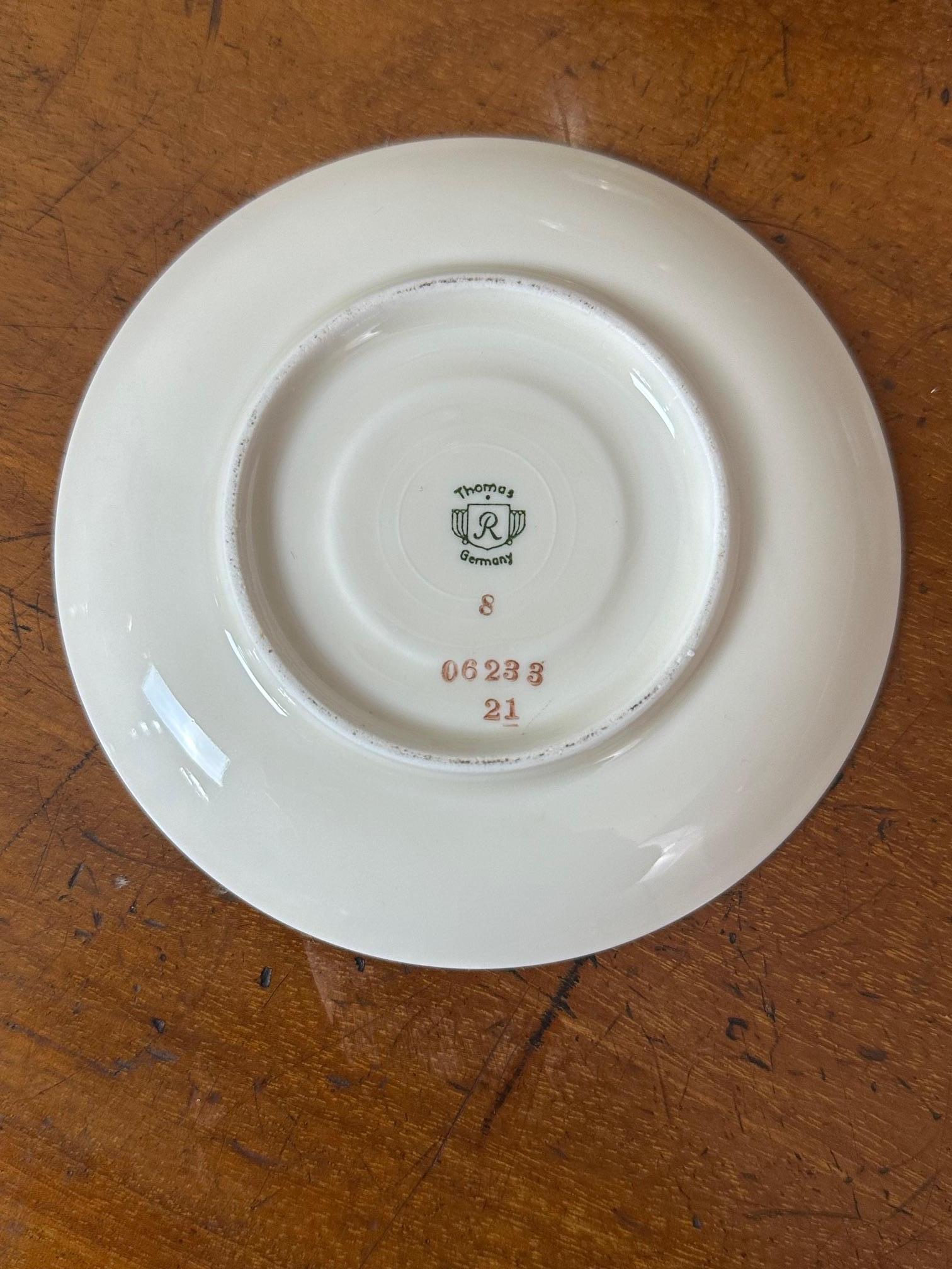 20th century Porcelain Coffee Set by Thomas Ivory Bavaria, 1950s For Sale 8