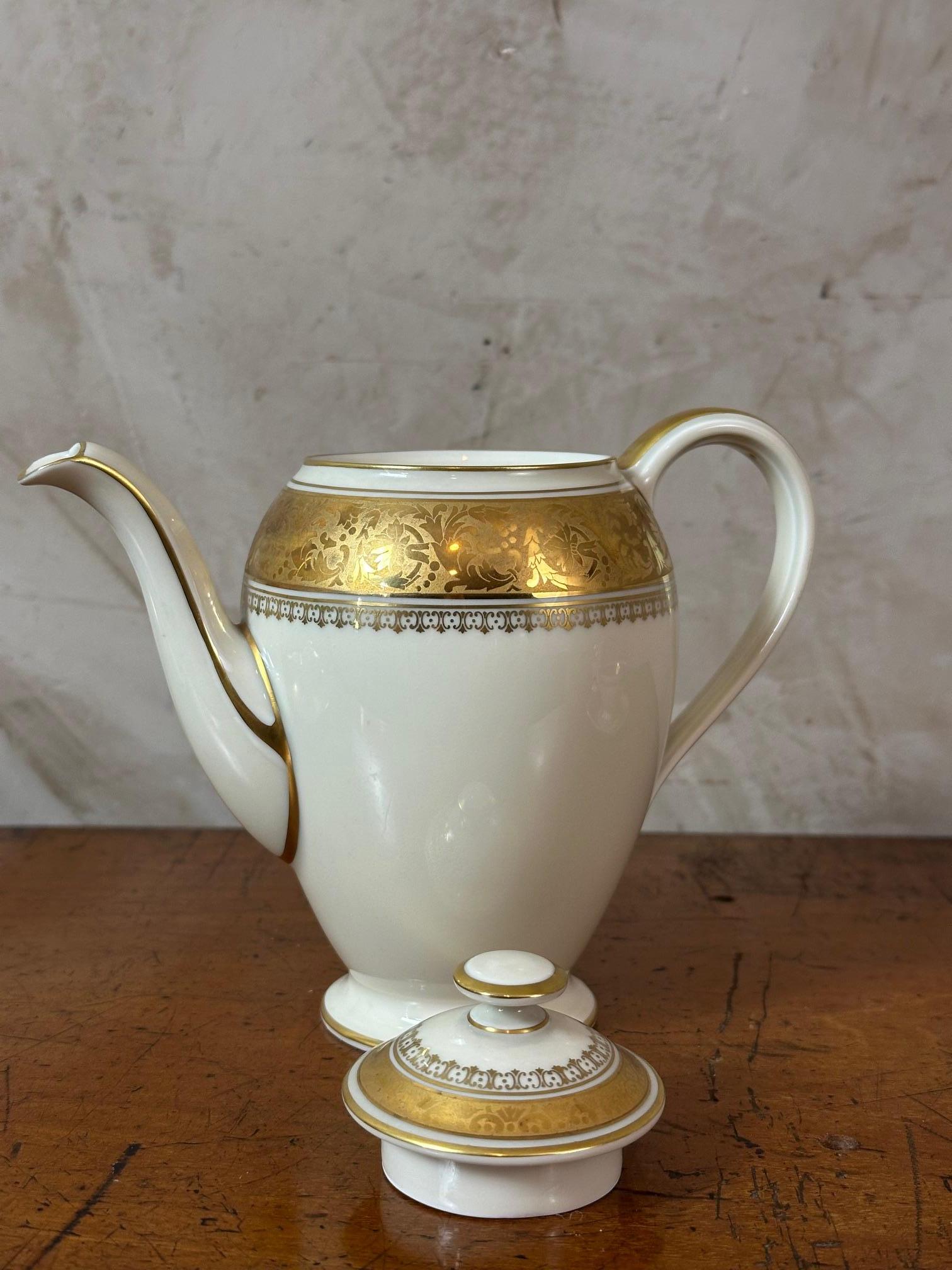 Mid-20th Century 20th century Porcelain Coffee Set by Thomas Ivory Bavaria, 1950s For Sale