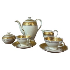 20th century Porcelain Coffee Set by Thomas Ivory Bavaria, 1950s