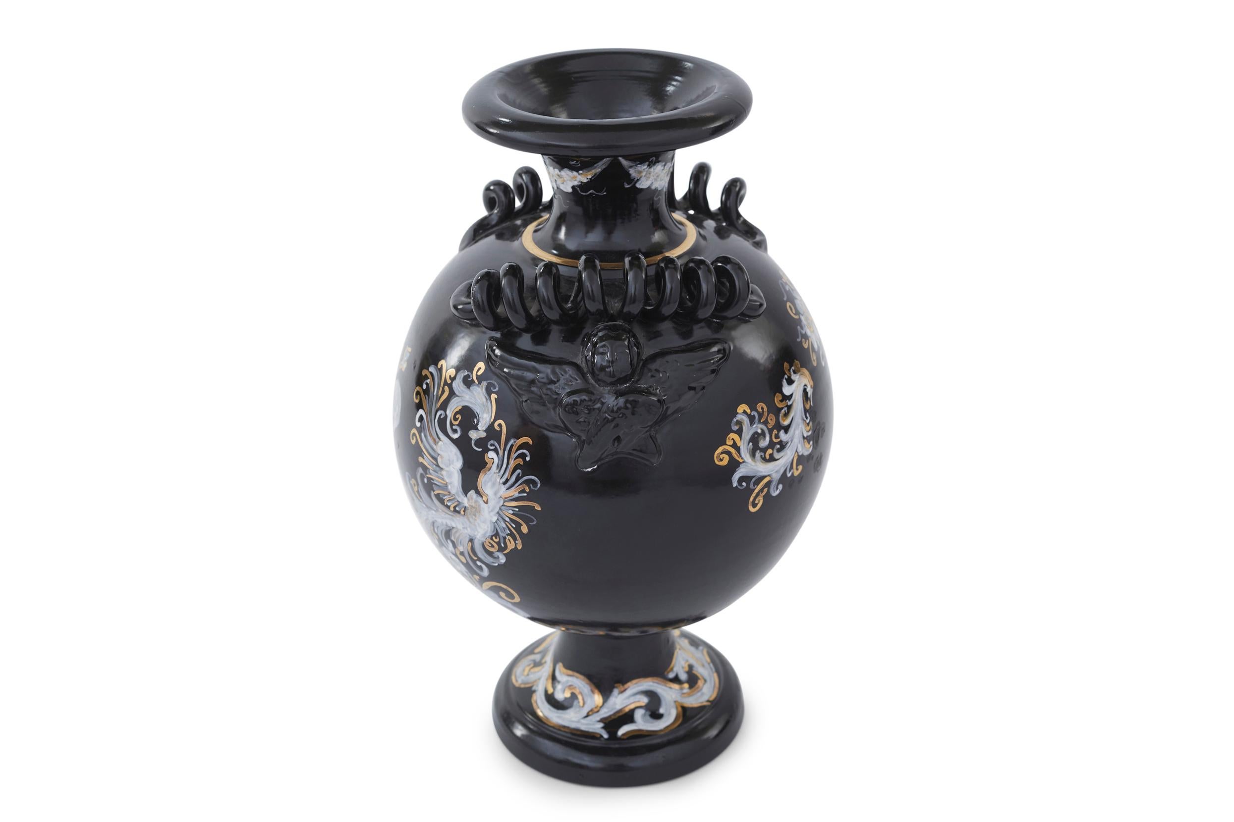 Italian 20th Century Porcelain Decorative Piece / Vase For Sale