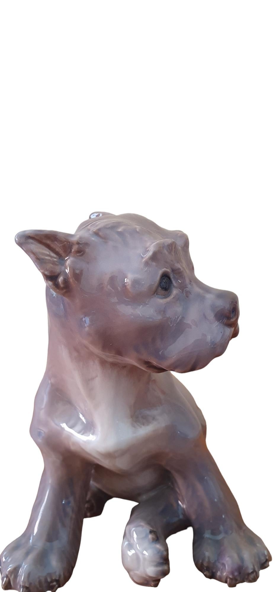 Porzellanfigur eines Schnauzer-Puppys aus dem 20. Jahrhundert im Angebot 2